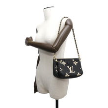 Load image into Gallery viewer, LOUIS VUITTON Multi Pochette Accessoires Black/CreamM45777 Monogram Empreinte Leather