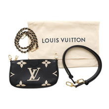 Load image into Gallery viewer, LOUIS VUITTON Multi Pochette Accessoires Black/CreamM45777 Monogram Empreinte Leather