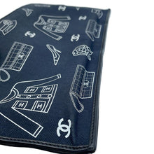 Load image into Gallery viewer, CHANEL Icon ChainPouch Navy Cotton