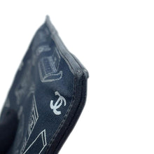 Load image into Gallery viewer, CHANEL Icon ChainPouch Navy Cotton