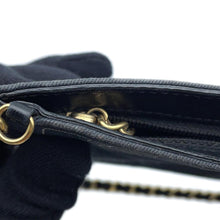 Load image into Gallery viewer, CHANEL Icon ChainPouch Navy Cotton