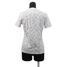 Load image into Gallery viewer, HERMES ★Bordeaux Check T-Shirt Size 36 Blanc Casse Cotton100%