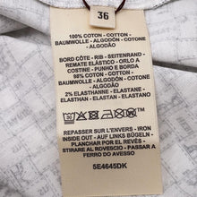 Load image into Gallery viewer, HERMES ★Bordeaux Check T-Shirt Size 36 Blanc Casse Cotton100%