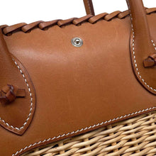 将图像加载到图库查看器中,HERMES ★Bollito Picnic Natural/Fauve Willow Barenia Leather Size 24