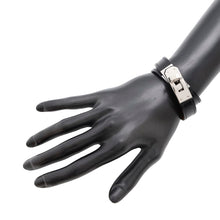 将图像加载到图库查看器中,HERMES Kelly Duble Tour Bracelet Size T2 Black Box Calf Leather
