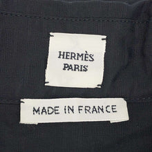 Load image into Gallery viewer, HERMES Zip-up Dress Mosaique motif Size 40 Black Cotton100%