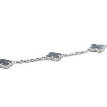 Load image into Gallery viewer, Van Cleef & Arpels Vintage Alhambra long necklace 20 motifsVCARP7S500 18K White Gold