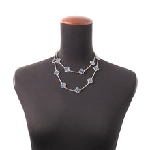 Load image into Gallery viewer, Van Cleef & Arpels Vintage Alhambra long necklace 20 motifsVCARP7S500 18K White Gold