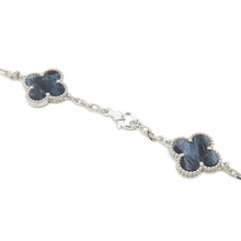 Load image into Gallery viewer, Van Cleef & Arpels Vintage Alhambra long necklace 20 motifsVCARP7S500 18K White Gold