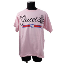 将图像加载到图库查看器中,GUCCI TShirt Size XS Pink/Black/Multicolor616036 XJD21 Cotton100%