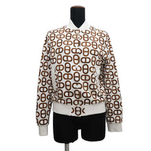 Load image into Gallery viewer, HERMES Chaine d'Ancre Blouson Size 34 White/Marron Halzan Cotton100%
