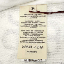Load image into Gallery viewer, HERMES Chaine d'Ancre Blouson Size 34 White/Marron Halzan Cotton100%