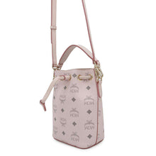 将图像加载到图库查看器中,MCM Visetos Drawstring 2WAY Shoulder Bag PinkMWDBSXL02QH001 Leather