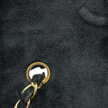 将图像加载到图库查看器中,CHANEL Matelasse Single Flap ChainShoulder Bag Black suede Size 20