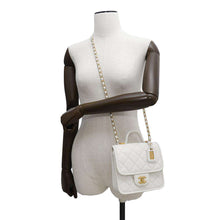 Load image into Gallery viewer, CHANEL Matelasse 2WAY ChainShoulder Bag WhiteAS3652 Caviar Leather