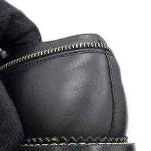 Load image into Gallery viewer, LOUIS VUITTON Tibetan line 2way lace-up boots Black Damier Infini Leather Fur Size 6 1/2