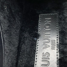 将图像加载到图库查看器中,LOUIS VUITTON ★Tibet line 2way lace-up boots Black Damier Infini Leather Fur Size 6 1/2