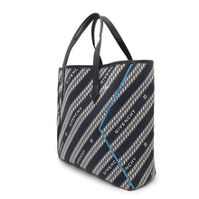 Load image into Gallery viewer, Givenchy ★Bond Tote Navy/White/Black Canvas Leather