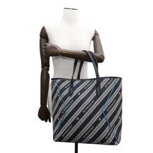 Load image into Gallery viewer, Givenchy Bond Tote Navy/White/Black Canvas Leather