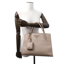 Load image into Gallery viewer, PRADA Mono Chrome 2WAYBag Jasmin Flower1BA155 Leather