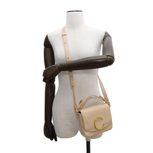 将图像加载到图库查看器中,Chloe Chloe C 2WAYBag Jasmin FlowerCHC19WS193B836H6 Embossed Leather