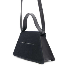 将图像加载到图库查看器中,Maison Margiela Maison Margiela MM6 Plaque Cross Body Bag BlackSB5ZI0006P6642H8588 Cotton Leather Size Mini