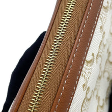 Load image into Gallery viewer, CELINE Triomphe cosmetic pouch White4M1622CZJ PVC Coated Canvas Leather Size Small