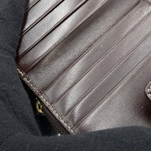 将图像加载到图库查看器中,FENDI Compact zip wallet Brown PVC/Leather