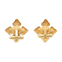 Load image into Gallery viewer, CHANEL Faux Pearl Cufflinks Gold Metal