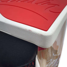 将图像加载到图库查看器中,Christian Louboutin Chunky Knit Explorer Funk Backpack Black/Red/Brown/White Canvas Plastics Leather