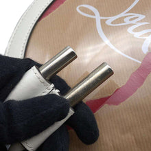 将图像加载到图库查看器中,Christian Louboutin Chunky Knit Explorer Funk Backpack Black/Red/Brown/White Canvas Plastics Leather