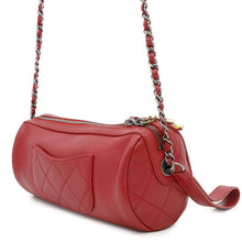 将图像加载到图库查看器中,CHANEL Chain logo 2WAY Shoulder Bag RedAS1779 Leather
