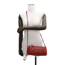 Load image into Gallery viewer, CHANEL Chain logo 2WAY Shoulder Bag RedAS1779 Leather