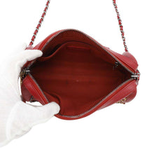 将图像加载到图库查看器中,CHANEL Chain logo 2WAY Shoulder Bag RedAS1779 Leather