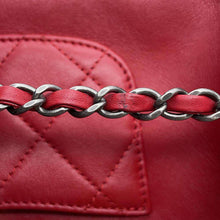 将图像加载到图库查看器中,CHANEL Chain logo 2WAY Shoulder Bag RedAS1779 Leather