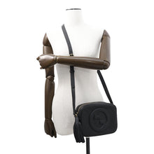 将图像加载到图库查看器中,GUCCI Blondie Shoulder Bag Black742360 Leather Size Small