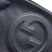 将图像加载到图库查看器中,GUCCI Blondie Shoulder Bag Black742360 Leather Size Small
