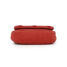 Load image into Gallery viewer, CHANEL Matelasse Double Chain Shoulder Red Leather
