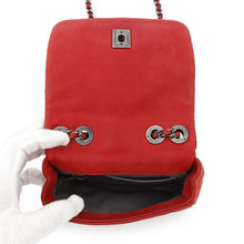 Load image into Gallery viewer, CHANEL Matelasse Double Chain Shoulder Red Leather