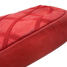 Load image into Gallery viewer, CHANEL Matelasse Double Chain Shoulder Red Leather