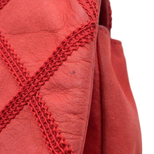 Load image into Gallery viewer, CHANEL Matelasse Double Chain Shoulder Red Leather