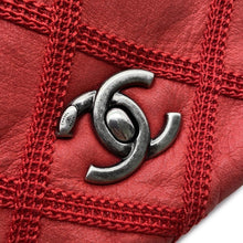 Load image into Gallery viewer, CHANEL Matelasse Double Chain Shoulder Red Leather