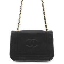 Load image into Gallery viewer, CHANEL CC Logo Flap Shoulder Black Nylon Leather