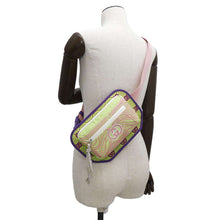 Load image into Gallery viewer, GUCCI ★GG Nylon belt bag Green/Pink/Purple752102 Nylon Rubber