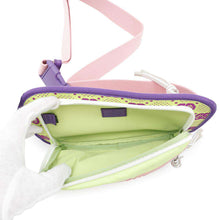 Load image into Gallery viewer, GUCCI ★GG Nylon belt bag Green/Pink/Purple752102 Nylon Rubber