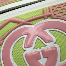 将图像加载到图库查看器中,GUCCI GGNylon Belt Bag Green/Pink/Purple752102 Nylon Rubber