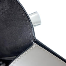 将图像加载到图库查看器中,JIMMY CHOO Pixis top handle White Leather Embossed Leather