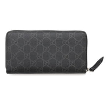 将图像加载到图库查看器中,GUCCI Eagle GG Supreme Zip Around Wallet Black451273 GG SupremeCanvas