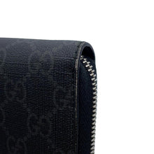 Load image into Gallery viewer, GUCCI Eagle GG Supreme Zip Around Wallet Black451273 GG SupremeCanvas