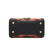 Load image into Gallery viewer, MCM ★Cubic logo 2WAYBag Black/OrangeMWECSCK01MT001 Canvas Leather Size Small